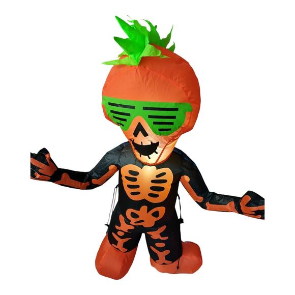 Hyde And Eek! Boutique 3.5’ Foot Inflatable Led Skeleton Rare Halloween No Box - Picture 1 of 2